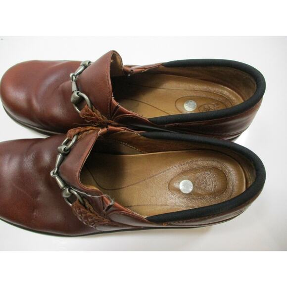 Ariat Womens Size 8 B Brown Leather Horsebit Clog Mule Slip On Shoes 93628 - Picture 10 of 10